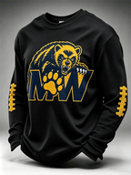 Men'S Football Enthusiast Sports Waffle Top