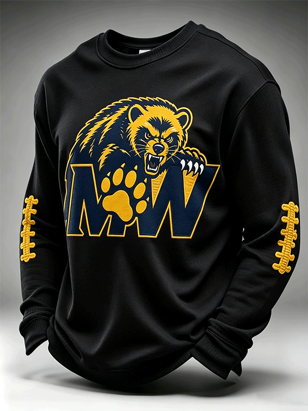 Men'S Football Enthusiast Sports Waffle Top