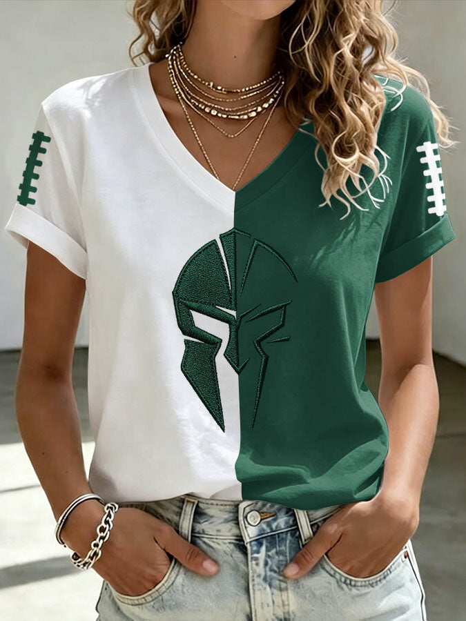 Women's Football Printed Casual Sweatshirt