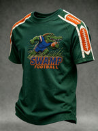 Men'S Football Fans Printed Short Sleeve T-Shirt