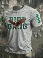 Men'S Football Print  T-Shirt
