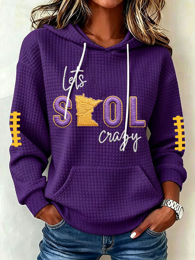 Women's Football Print Sweatshirt