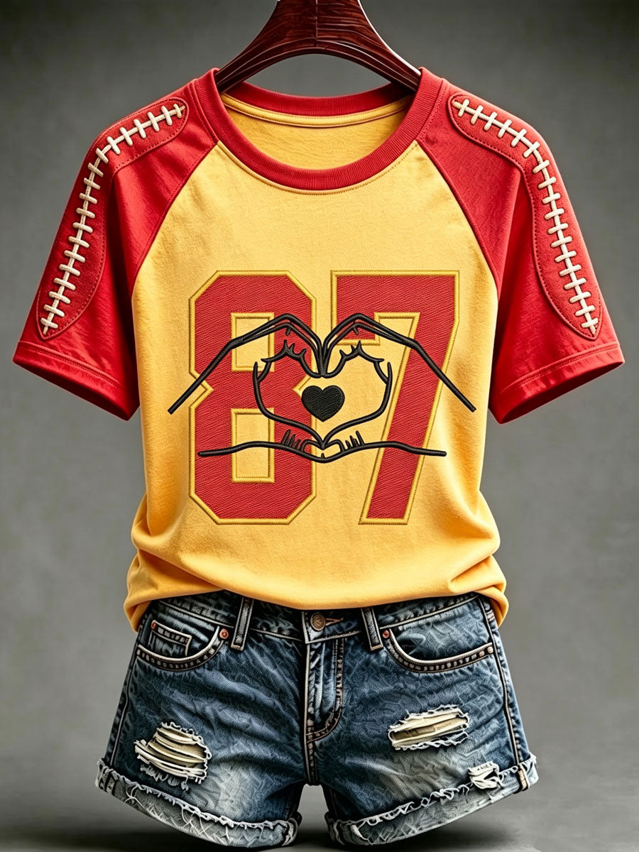 Ladies' Football Fan Casual T-Shirt
