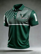 Men'S Football Print Casual Polo