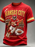 Men'S Football Fan Printed T-Shirt