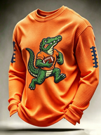 Men's Rugby Pattern Waffle T-shirt