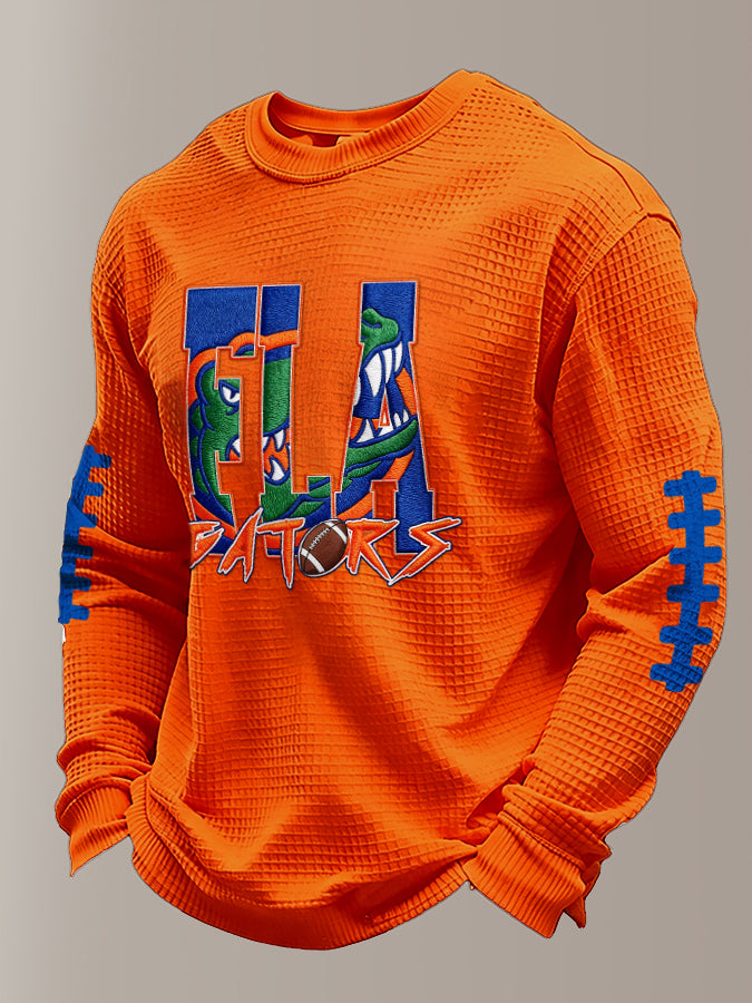 Men's Rugby Pattern Waffle T-shirt