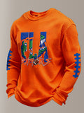Men's Rugby Pattern Waffle T-shirt