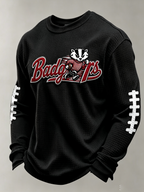 Men'S Football Printed Waffle T-Shirt
