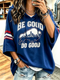 Women'S Retro Soccer Printed Hoodie