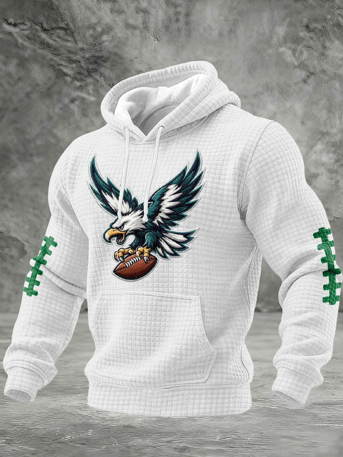 Men'S Football Printed Casual Hoodie