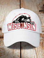Unisex Football Washed Retro Printed Baseball Cap
