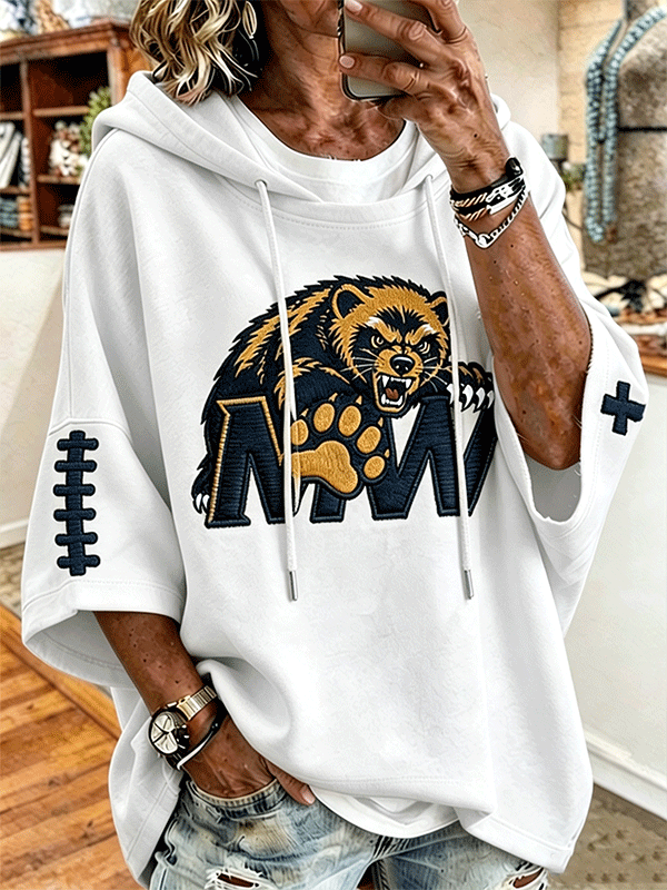 Women'S Football Sports Casual Hoodie