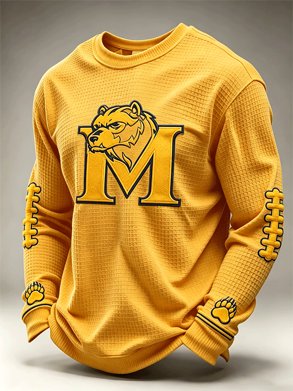 Men'S Rugby Printed Waffle T-Shirt