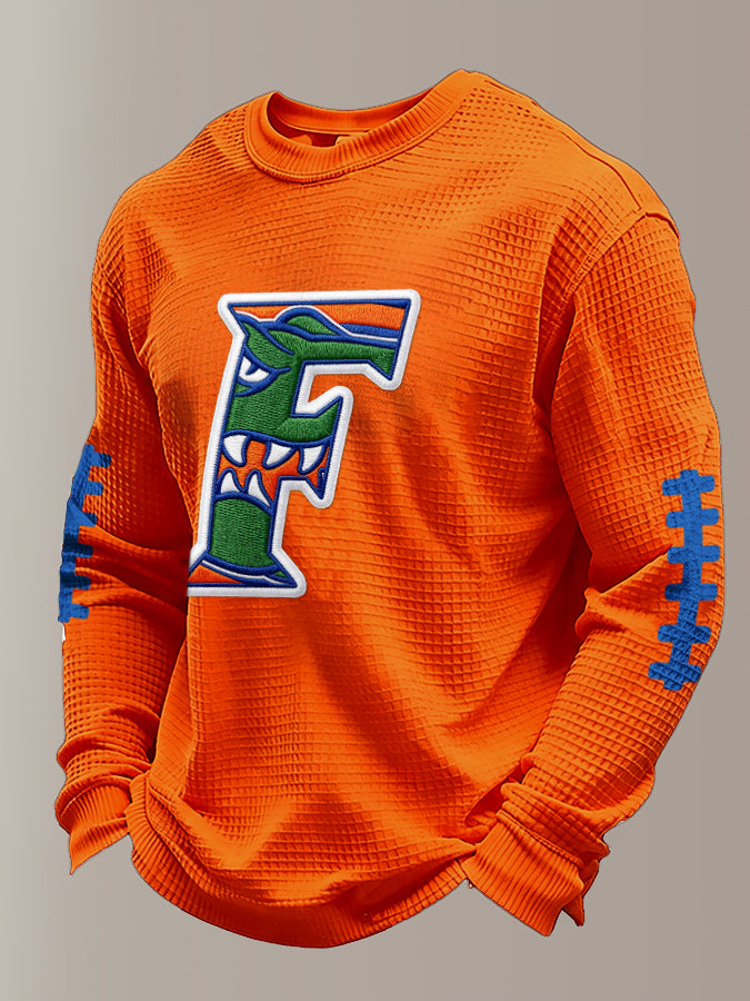 Men'S Football Printed Waffle T-Shirt