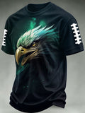 Men'S Football Print Waffle T-Shirt