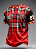 Men'S Football Fan Printed T-Shirt