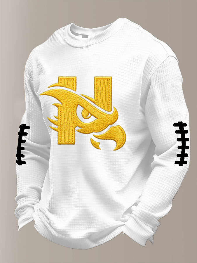 Men'S Football  Printed Waffle T-Shirt