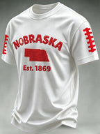 Men'S Football Print Waffle T-Shirt