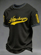 Men's Football Pattern Waffle T-Shirt