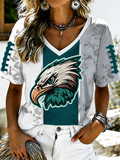 Women's Football Print T-shirt
