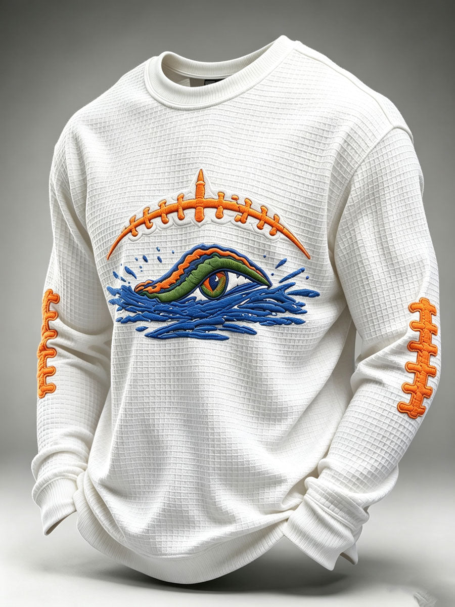 Men's Rugby Pattern Waffle T-shirt