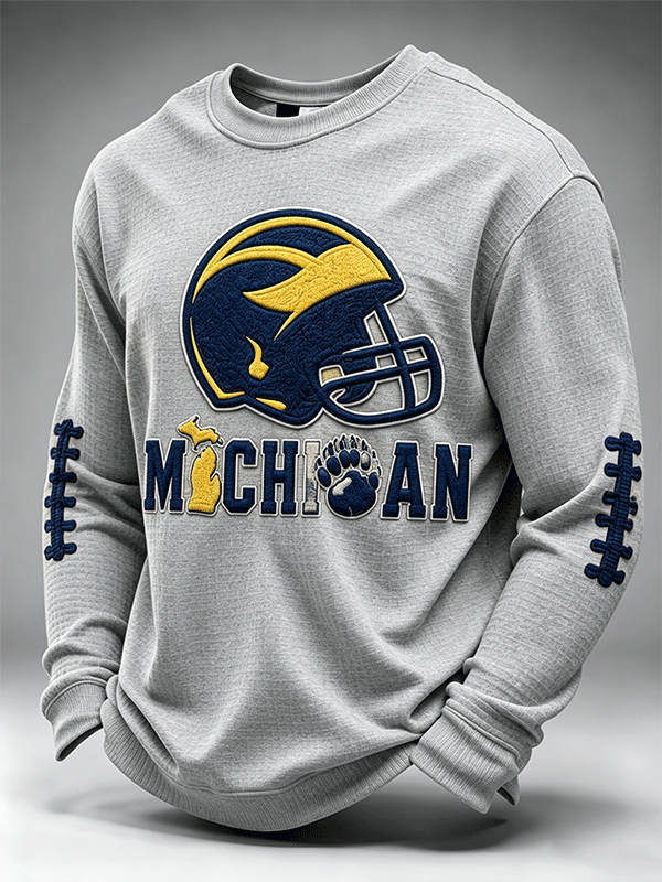 Men'S Football Enthusiast Sports Waffle Top