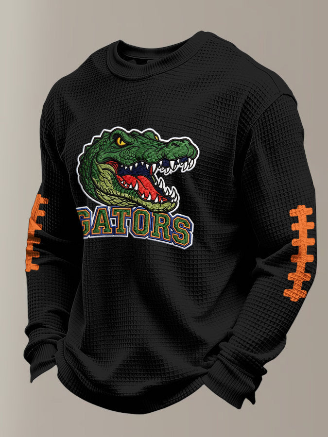 Men's Rugby Pattern Waffle T-shirt