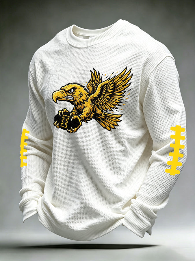 Men'S Football  Printed Waffle T-Shirt