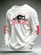 Men'S Football Printed Waffle T-Shirt