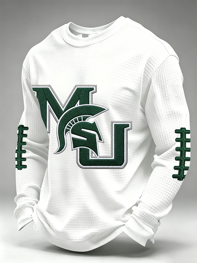 Men'S Retro Football Waffle T-Shirt