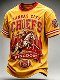Men'S Football Fan Printed T-Shirt