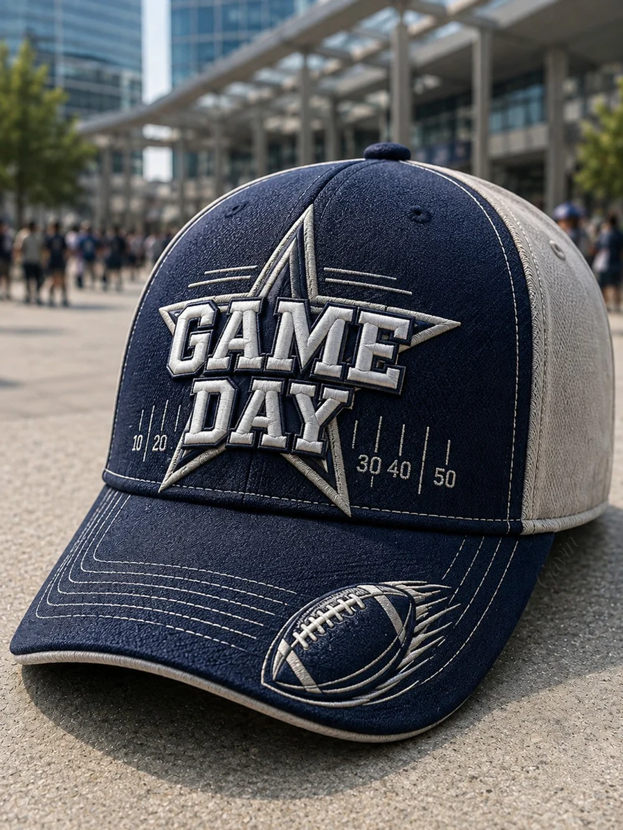 Unisex Football Printed Casual Hat