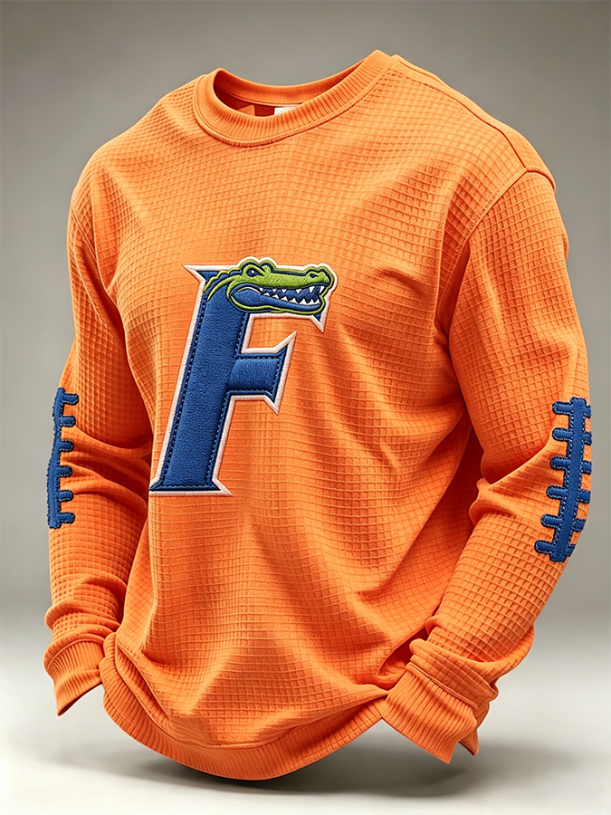 Men's Rugby Pattern Waffle T-shirt