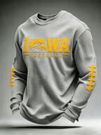 Men'S Football  Printed Waffle T-Shirt
