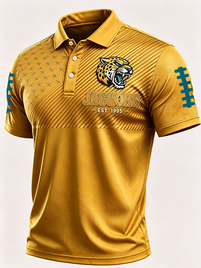 Men'S Football Printed Polo Shirts