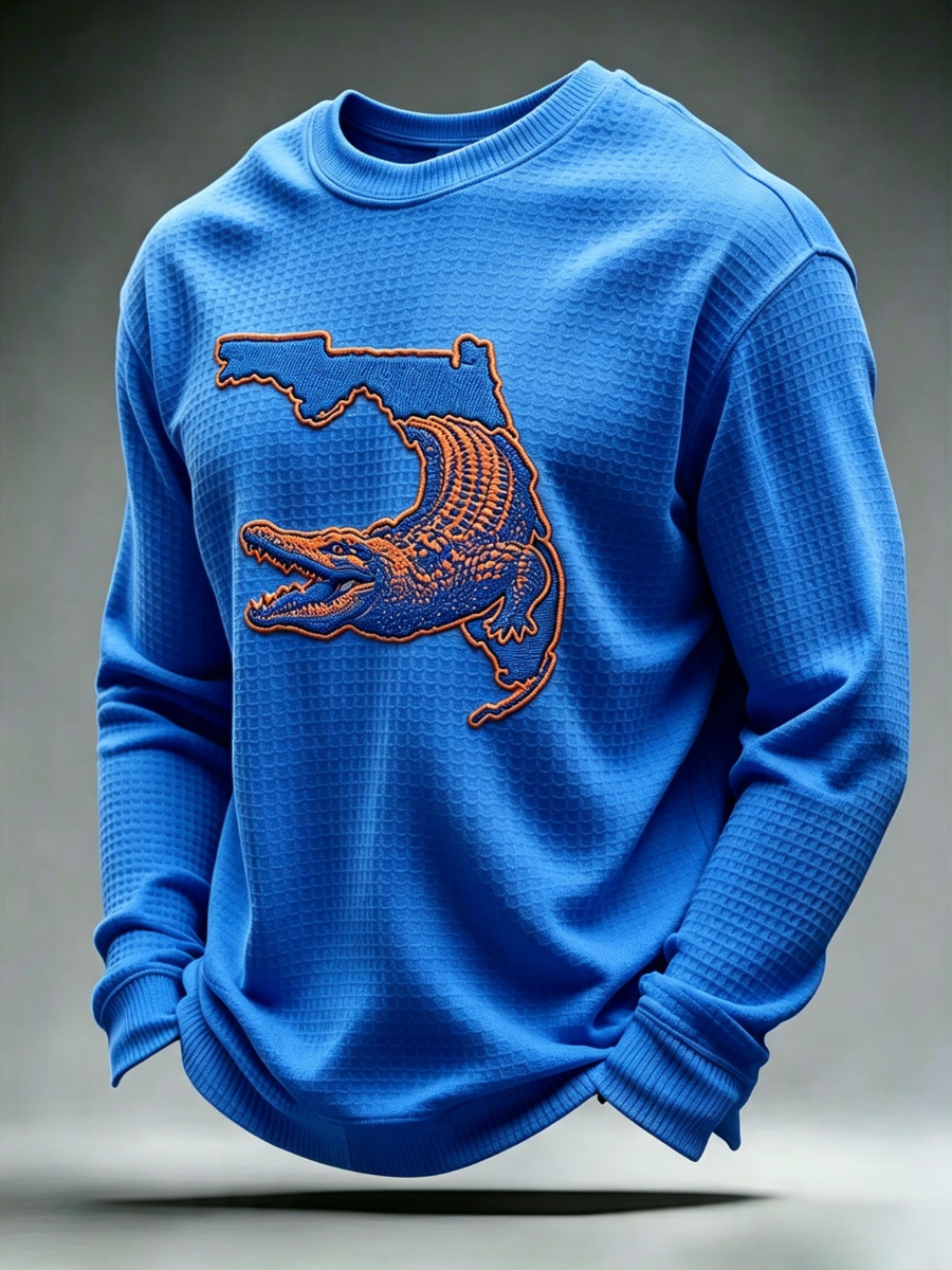 Men's Rugby Pattern Waffle T-shirt