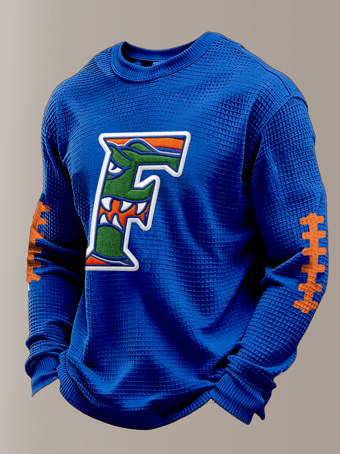 Men'S Football Printed Waffle T-Shirt