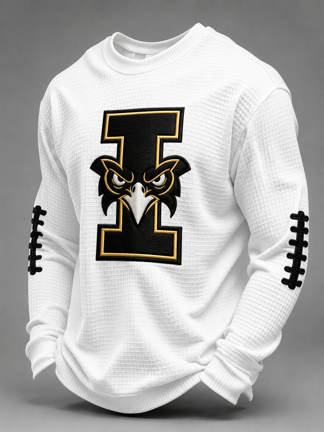 Men'S Football Fans Printed Waffle T-Shirt