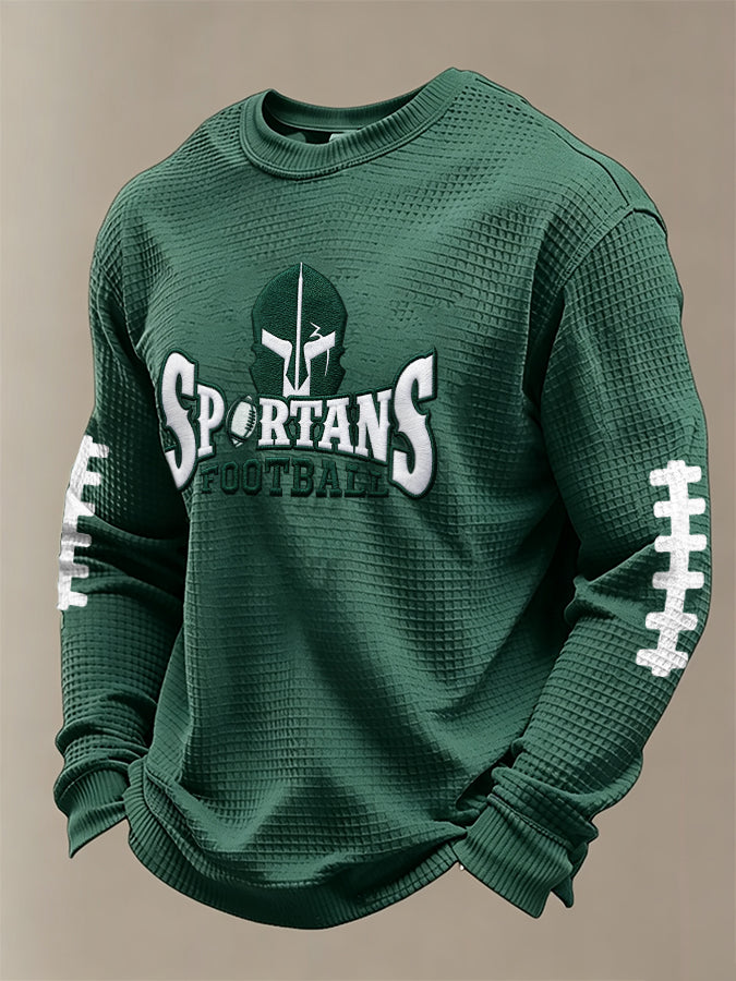 Men'S Football  Printed Waffle T-Shirt