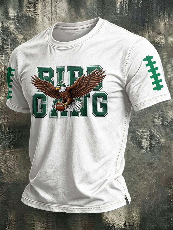 Men'S Football Print  T-Shirt