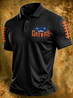 Men'S Retro Rugby Collar Polo T-Shirt