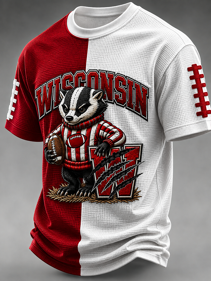 Men's Football Fan Waffle T-Shirt