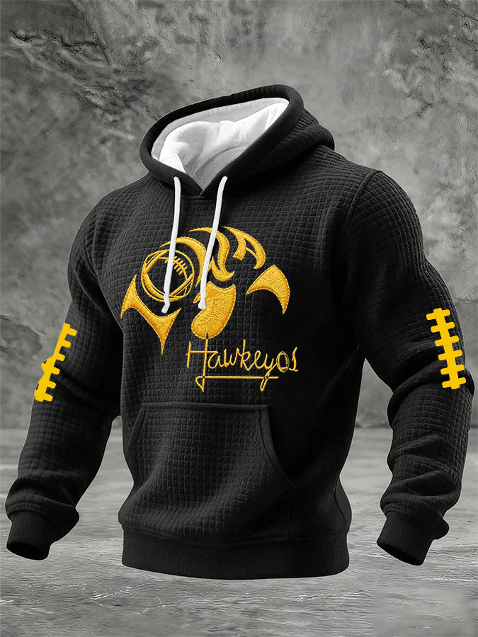 Men'S Football Printed Casual Hoodie