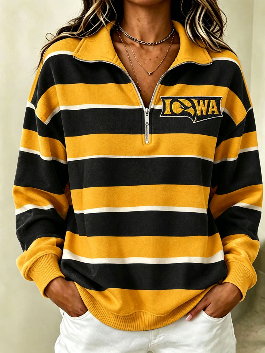 Women'S Football Fan Zipper Sweatshirt