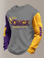 Men'S Football  Printed Waffle T-Shirt