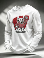 Men'S Football Printed Waffle T-Shirt