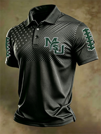 Men'S Retro Football Polo Shirt