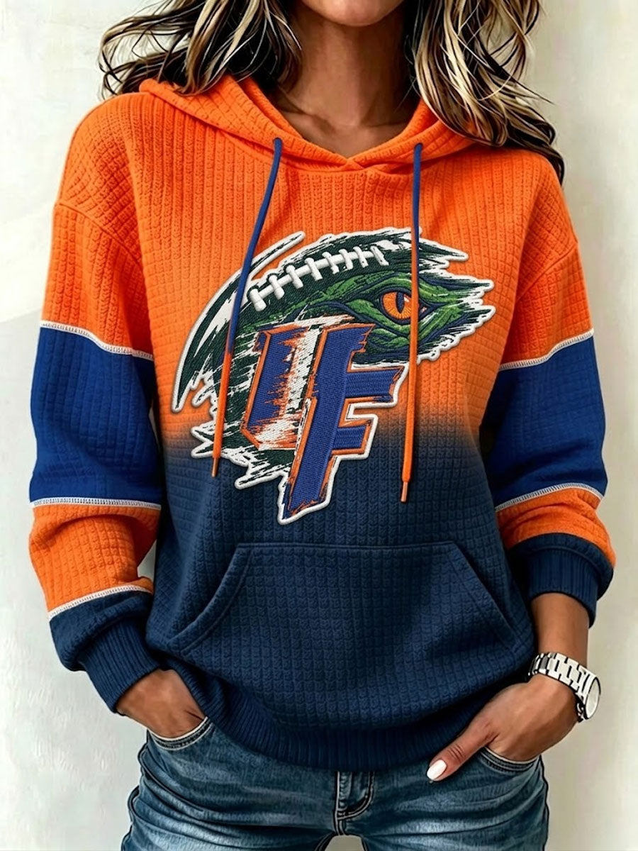 Women's Football Print Sweatshirt