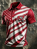 Men'S Retro Rugby Collar Polo T-Shirt